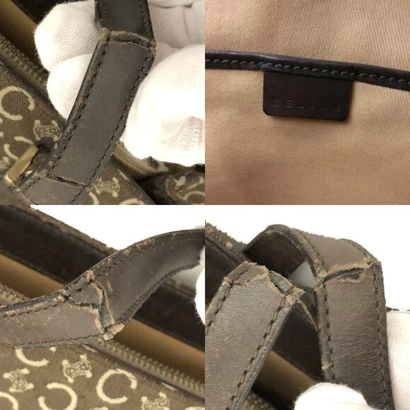 CELINE Macadam C Canvas Tote Bag Brown/8BF0524 - Picture 12 of 12